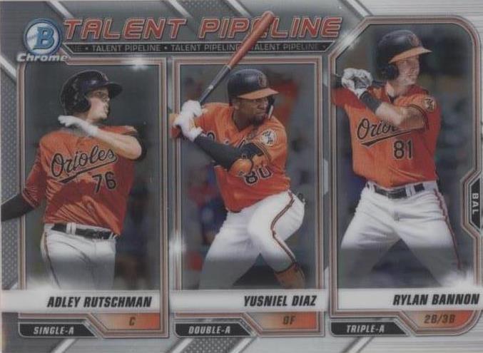 2021 Bowman - Adley Rutschman Rylan Bannon Yusniel Diaz #TP-BAL - 1 of 1