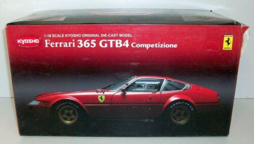 Kyosho 1/18 Scale - 08163R Ferrari 365 GTB4 Competizione No Livery Red - Picture 3 of 3