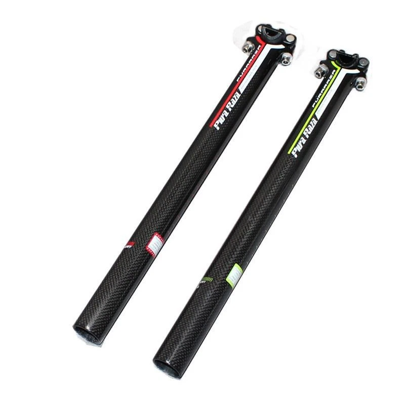 Tubo de asiento de bicicleta de fibra de carbono 27,2/30,8/31,6 mm Foto 4 de 4