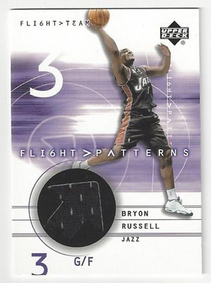 2001-02  Upper Deck Flight Team Flight Patterns - Bryon Russell - Gm-Used Jersey