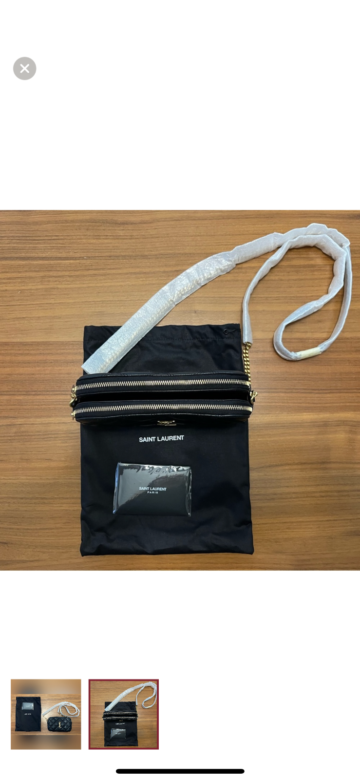 SAINT LAURENT Borsa a tracolla YSL autentica