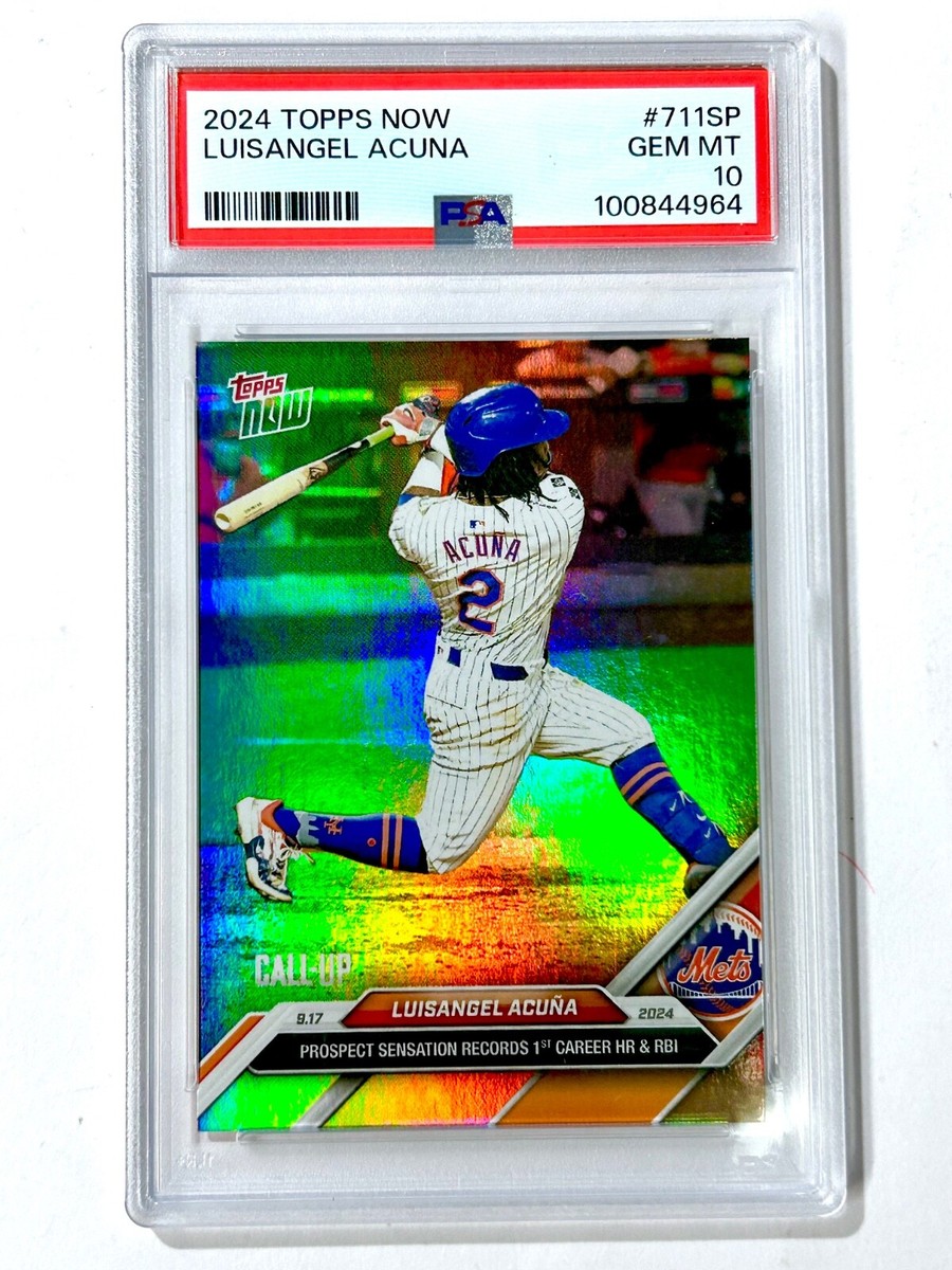 2024 Topps Now LUISANGEL ACUNA #711SP - PSA-10 Call-Up RC Foil 