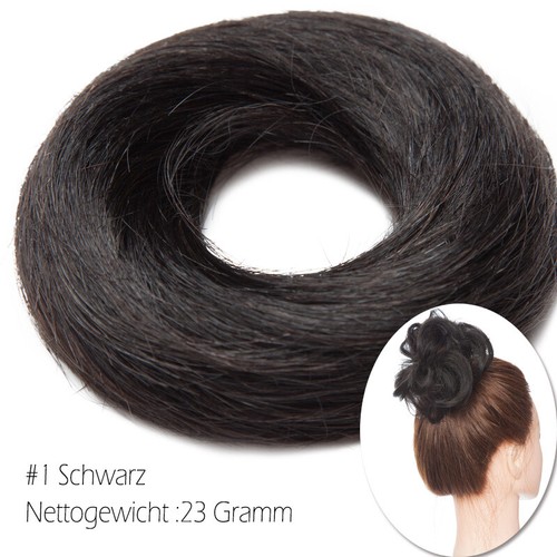 US Messy Bun Scrunchie Hair Extensions Wavy THICK Ponytail Real 100% Human Hair - Picture 27 of 38