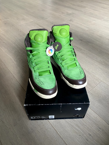 Size 8 - Reebok Twilight Zone Pump x Sneakersnstuff Green