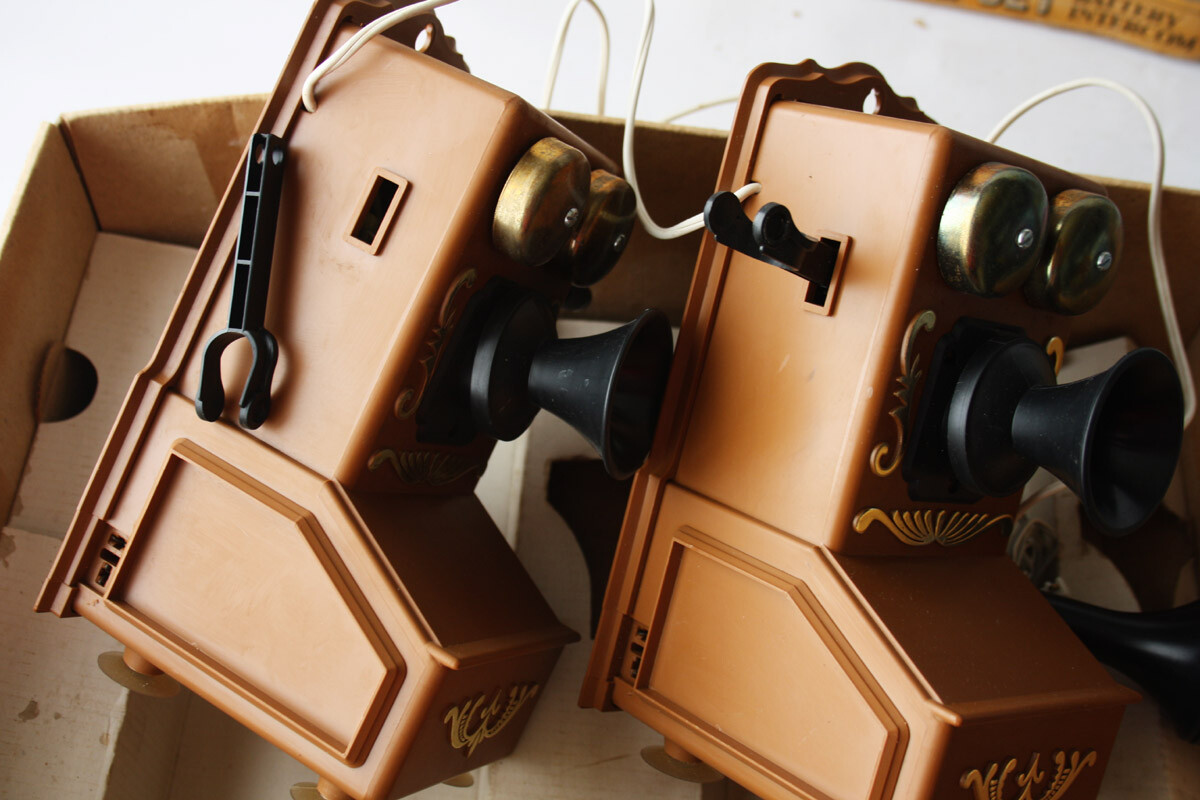 RARE coffret Jeu jouet en boite téléphones INTERCOM HOUSE