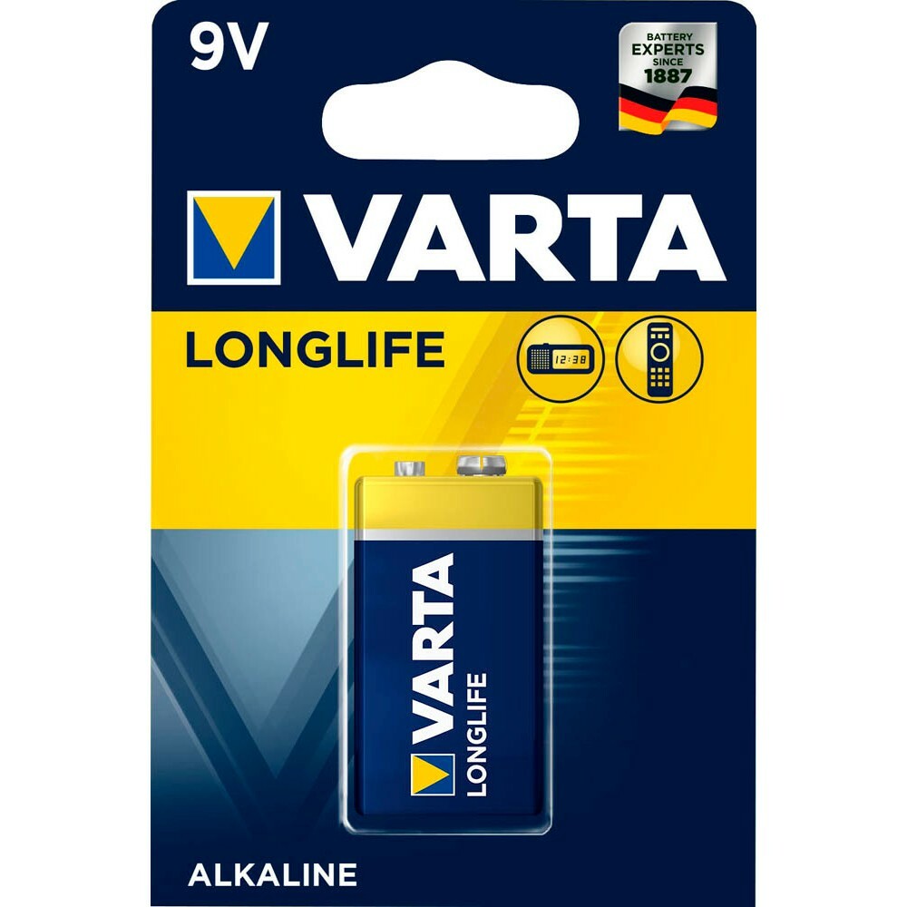 Varta Longlife 9V E-Block 6Lr61 Alkaline 1Er Blister