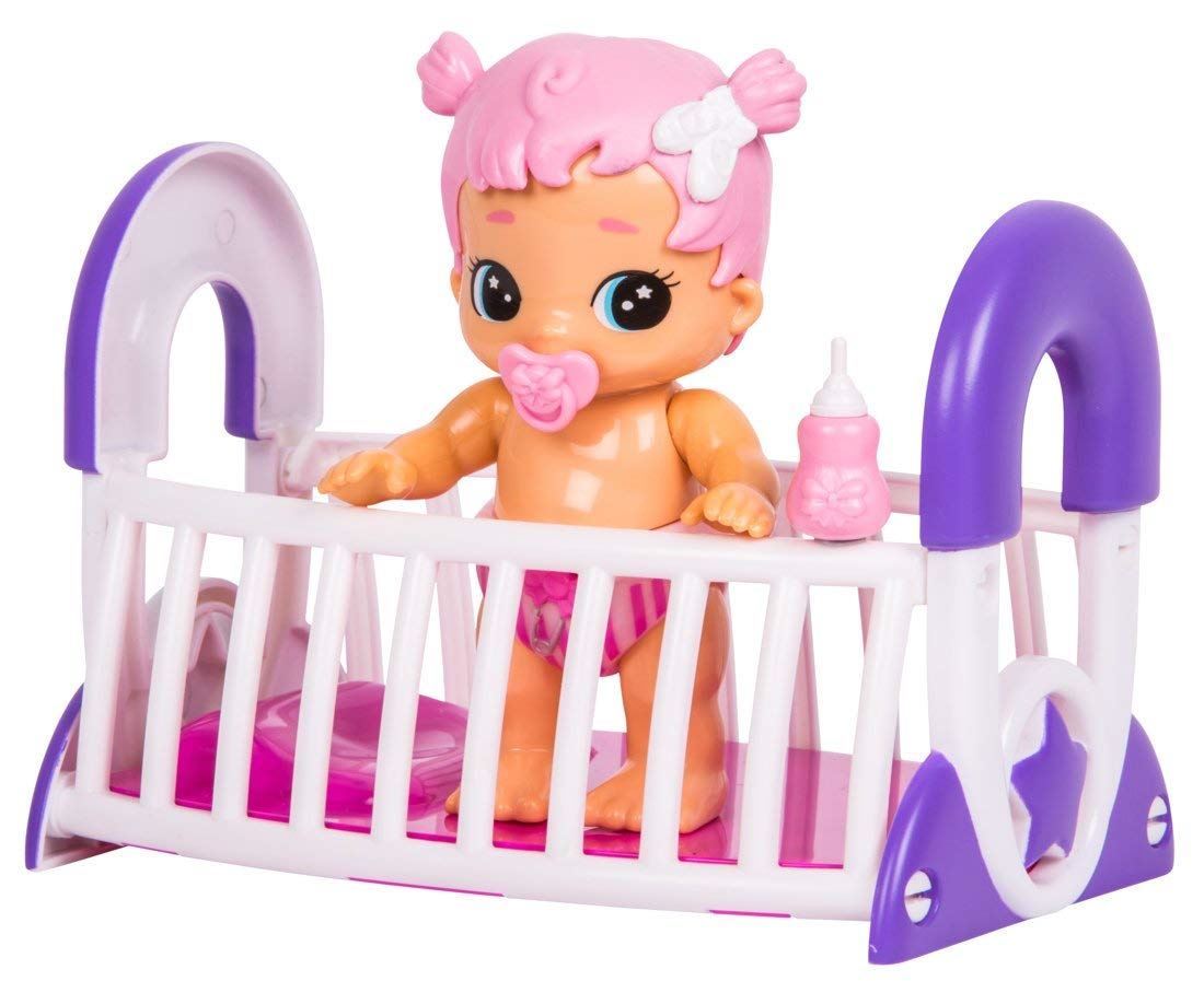 Little Live Bizzy Bubs Gracie Pink Hair Baby and Crib | eBay