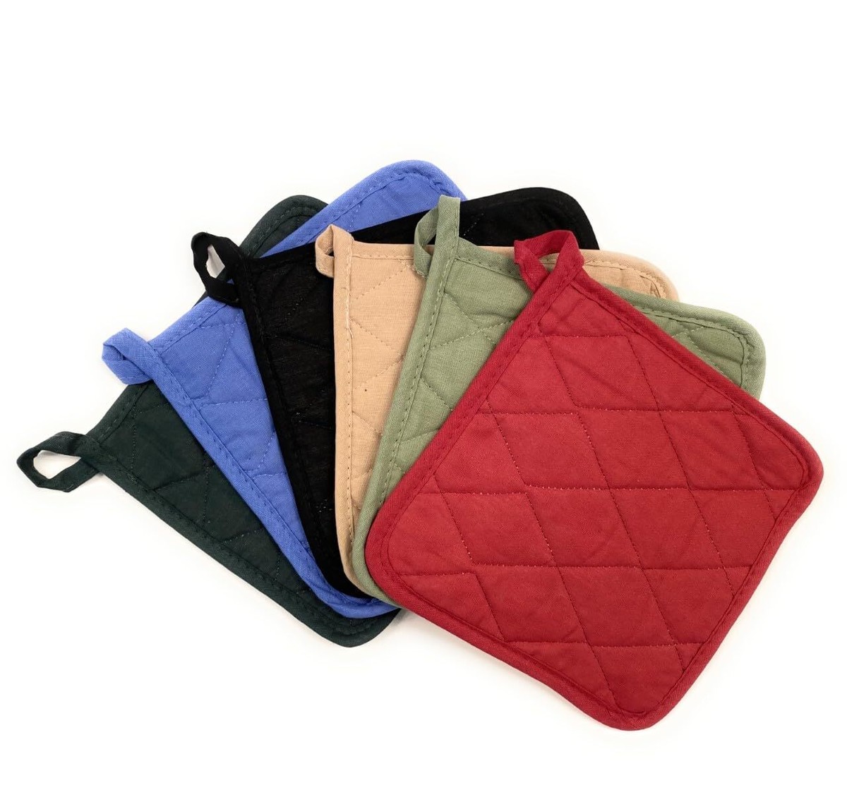 2 Pack Heat Resistant Pot Holders - Horse Design Washable Kitchen Hot Pads