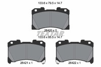 BremsbelÄGe Toyota P. Yaris 1.6 Gr 4WD 20-