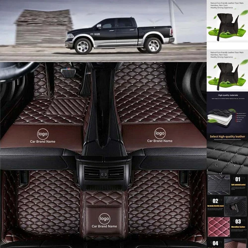 For Dodge RAM 1500 Car Floor Mats Waterproof Custom Auto Cargo Liners Carpets - Imagen 13 de 34
