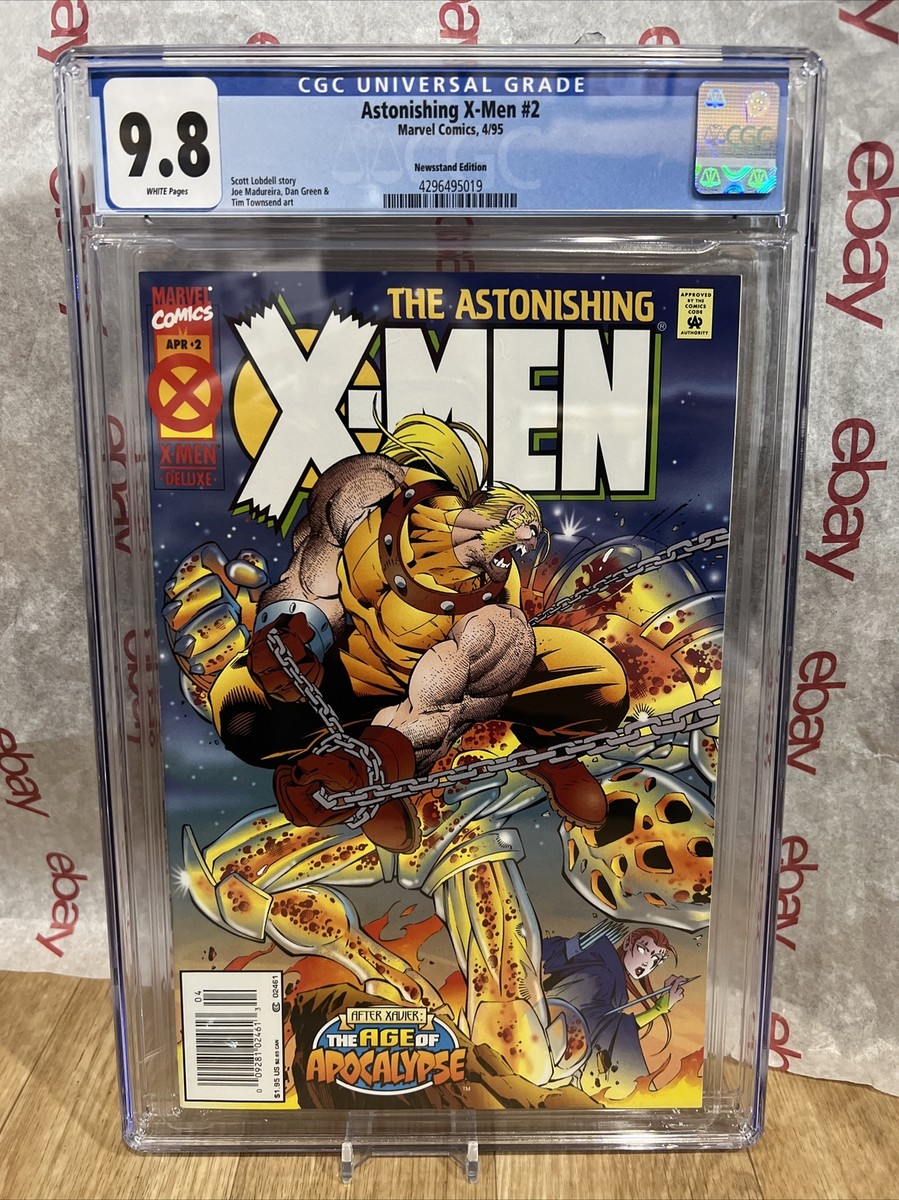 Astonishing X-Men 2 CGC 9.8 New Slab Newsstand Comic 1995 Pop 2