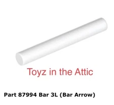 Lego 1x 87994 White Bar 3L (Bar Arrow) 10497