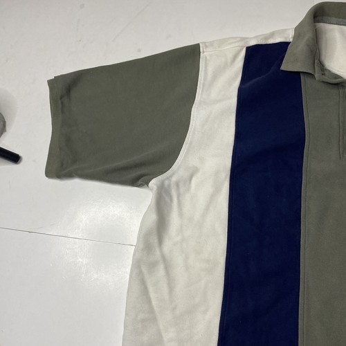 Vintage Columbia Men's XL Short Sleeve Striped Polo Color Block Shirt - Picture 4 of 24