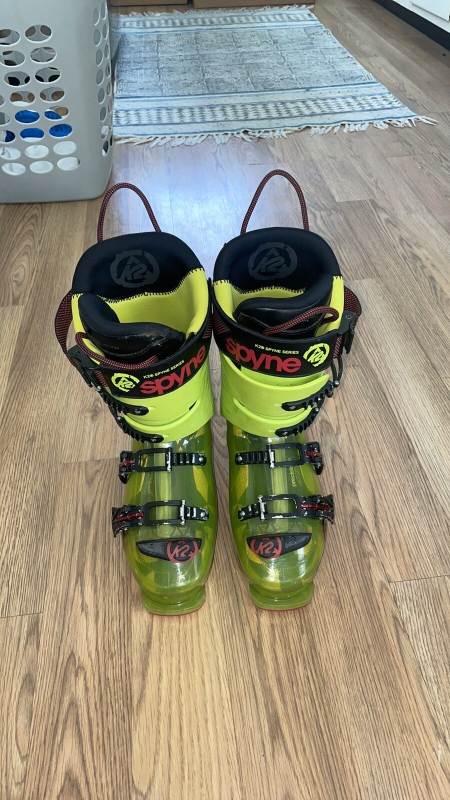 SALOMON Stivali da sci K2 SpYne 130 Alpine da uomo taglia 26 5 verdi rossi