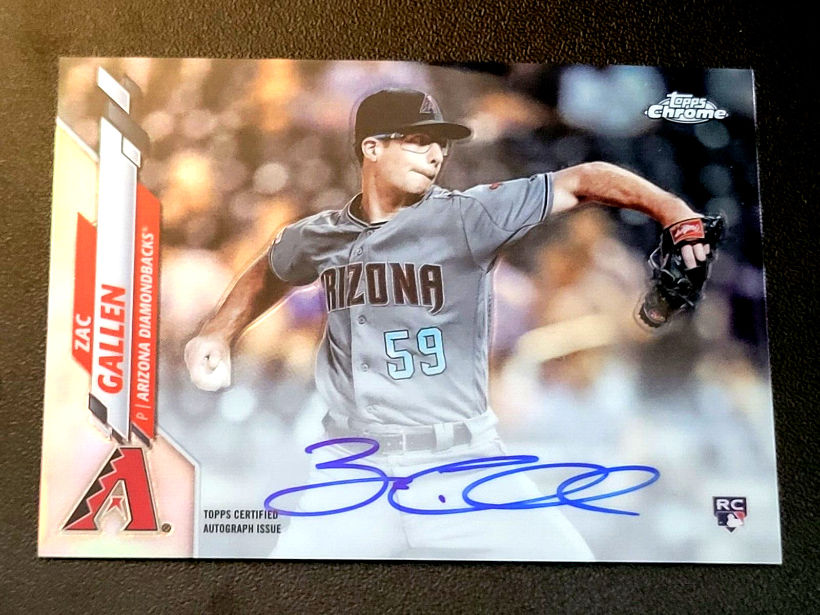 2020 Topps Chrome Zac Gallen Refractor AUTOGRAPH RC #RA-ZG 285/499 Made !!