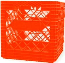 Orange Vinyl Record Storage Crate Extra Wide / Large Super Heavy-Duty LP  Album