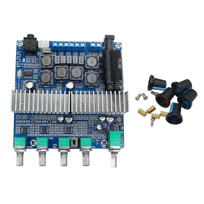 Bluetooth 4.2 TPA3116D2 2.1 Audio Amplifier Board DC 12-24V 100W+50W+50W X-top