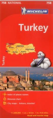Michelin Turkey Road Map 758 – Country Travel Guide