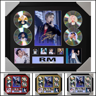 BTS RM Signed Framed Memorabilia Limited Ed 4CD - Multiple Variations ...