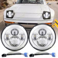 Pair 7 Inch Round Led Headlights Hi Lo Beam Projector For Porsche 944 1983-1991 Pair 7 Inch Round Led Headlights Hi Lo Beam Projector For Porsche 944 1983-1991