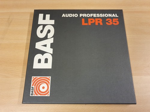 10" (26,50 CM) METAL REEL TAPE BASF LPR 35 IN ORIGINAL BOX #528 - Picture 1 of 3