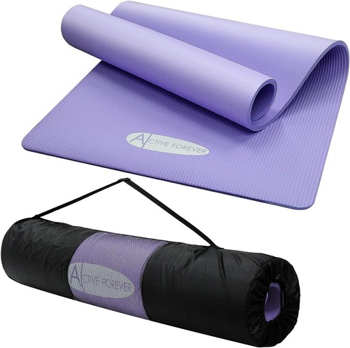 Extra Large & Thick Yoga Mat, NBR Foam,High-Density, Non-Slip,190 x 100cm Purple - Picture 6 of 6