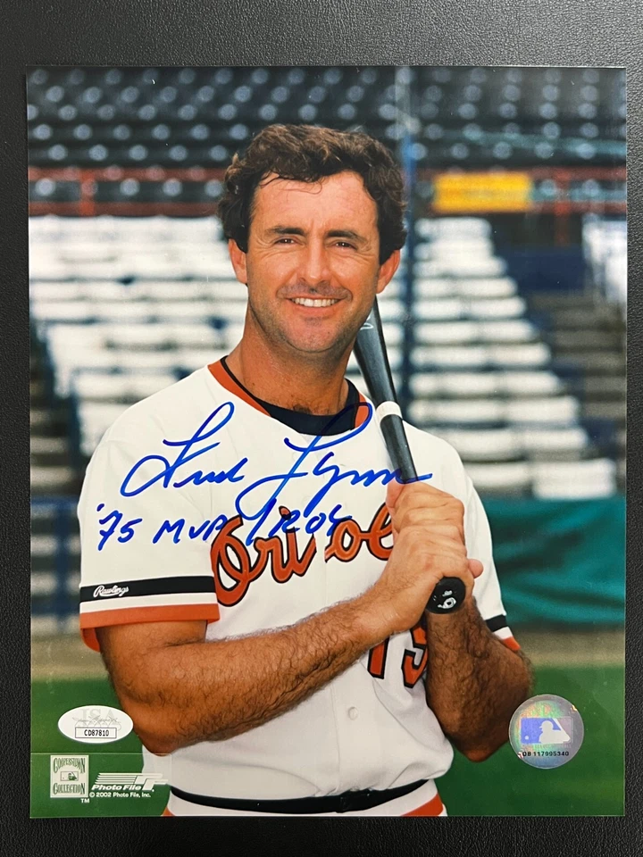 Fred Lynn Signed 8x10 Photograph JSA w/COA #19 Baltimore Orioles MLB '75 AL MVP! - Image 2 of 4