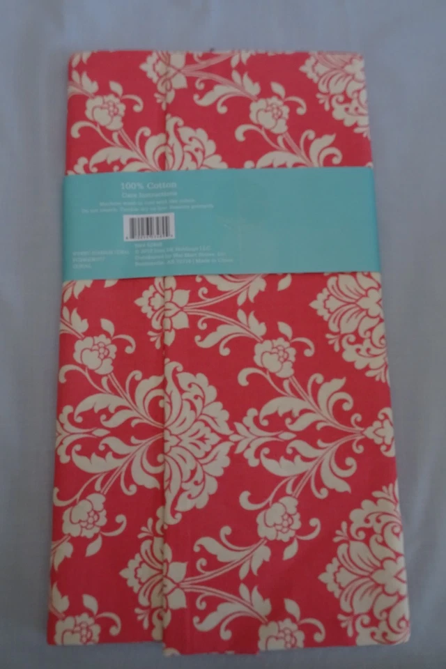 Waverly Coral Damask Cotton Duck Quilt Fabric 2 yds x 45" Wide NOS - Image 4 of 4
