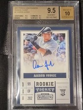 2017 Panini Contenders Rookie Ticket Aaron Judge AUTO #1 BGS 9.5/10