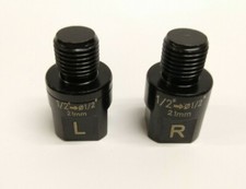 NEW Bicycle Black Pedal Extender 21mm Fits 1/2" Cranks  1/2" Bike Pedals