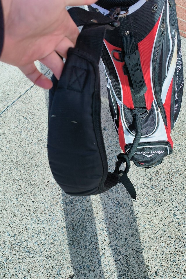 Callaway Golf Stand Bag 5 Way Divider Red Black White With Strap