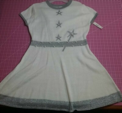 No Boundaries Winter Christmas Off-White And Silver Sweater Dress XXL (19)  NEW | eBay