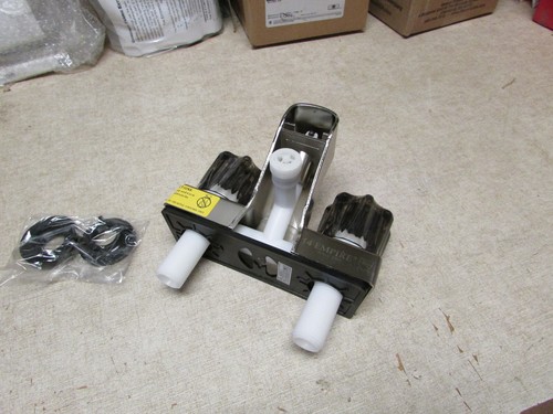 RV TUB SHOWER DIVERTER BATHROOM FAUCET - Brushed Nickel SMOKY SMOKED HANDLES - Foto 3 di 5