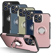 Rugged Kickstand Ring Holder Case For iPhone 13 12 11 Pro XS XR 8 7 SE
