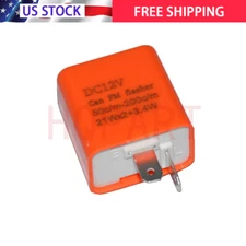 Electronic LED Flasher Relay Fix Turn Signal Bulbs Hyper Flash Issue 2-Pin 12V 