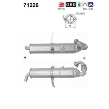 AS 71226 Katalysator für Smart Fortwo 450 450 City-Coupe 450 Crossblade 450