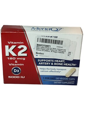 Weider Artery Health with Vitamin K2, with Ginger Root Extract 30 Veggie 11/24