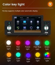 Autoradio 5" 1din Stereo Auto CarPlay Android Auto Bluetooth Radio FM Doppia USB - Miniatura 5