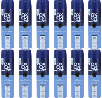 12x  8X4 Men Deo N° 17 Oceanic Boost Deospray für Männer mit erfrischendem Duft