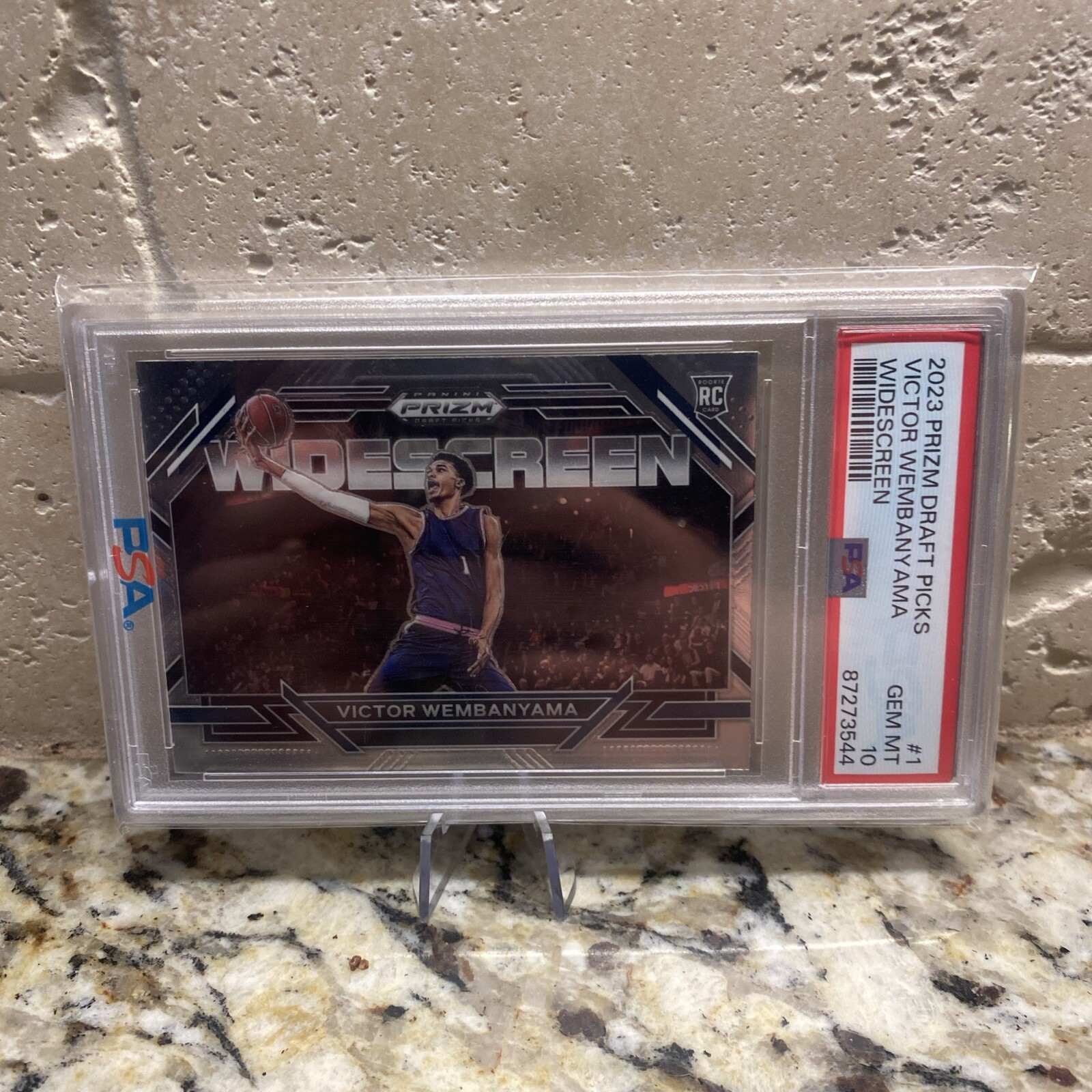 2023-24 Victor Wembanyama Prizm Draft Picks Widescreen #1 PSA 10 GEM MINT