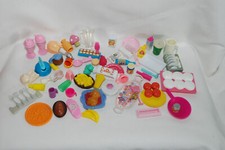 Vintage Lot Of Barbie Other Brands Kitchen Items. Food Dishes Cutlery.