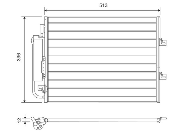 Kondensator Klimaanlage Valeo 814061 FüR Renault Twingo Aluminium 2 CN0D 16V Dci-image