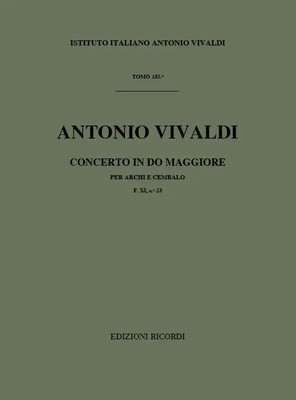 Antonio Vivaldi | Concerto Per Archi E B.C. In Do Rv 109 | F.Xi/23 - Tomo 185