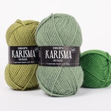 DROPS Karisma DK-weight wool yarn 50g balls multiple colors