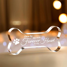 Pet Dog Memorial Remembrance Gifts-Loss of Dog Cat Sympathy Gift Bone Shape