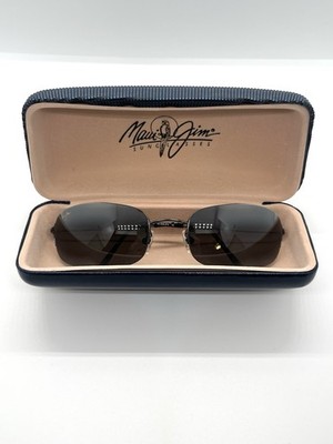 New Maui Jim WINDWARD Polarized Titanium Sunglasses 508-02 Gunmetal/Gray