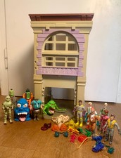 Feuerwehrwache Hauptquartier Ghostbusters Kenner + Figuren Sammlung Konvolut