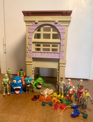 Feuerwehrwache Hauptquartier Ghostbusters Kenner + Figuren Sammlung Konvolut