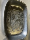 Vintage Pewter Bread Tray Platter "Give Us This Day Our Daily Bread" & Bowl — photo 4