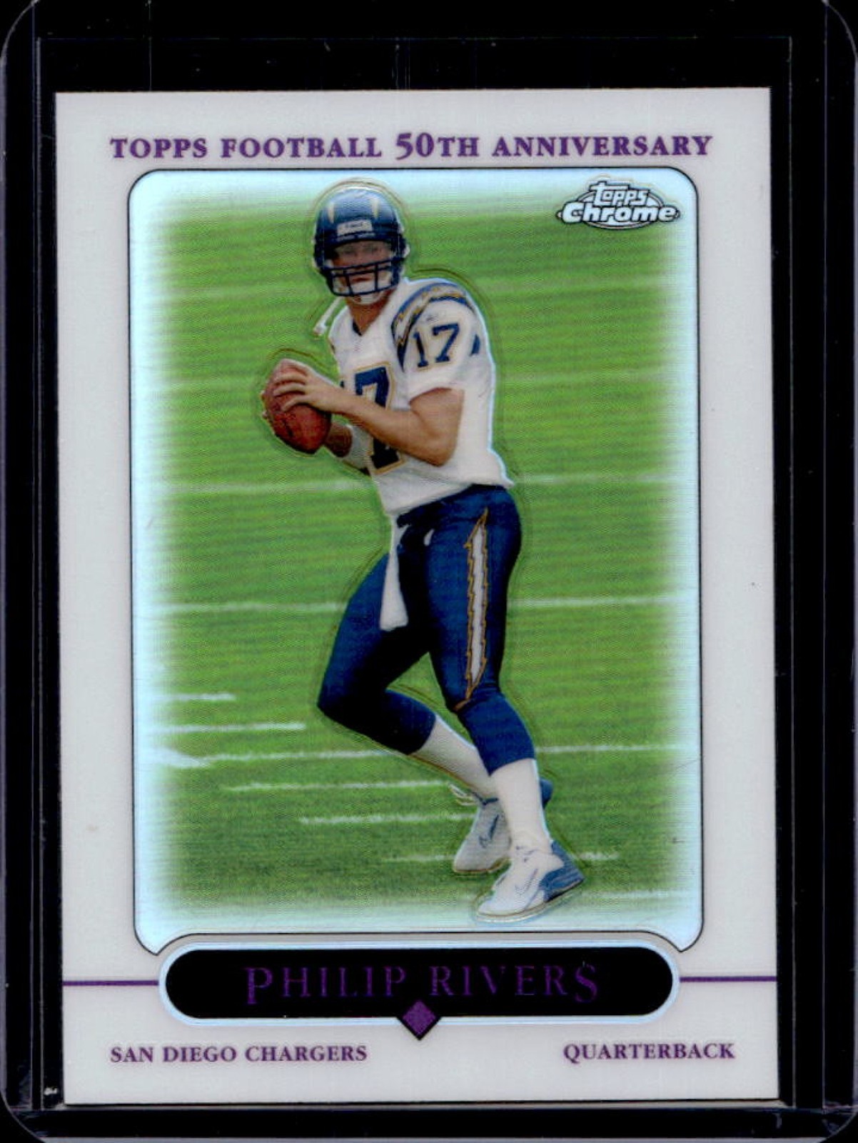2005 Topps Chrome Philip Rivers Refractor #35 Chargers